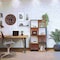 Hastings Home 4-Tier 8 Cube Style Bookcase, Oak 168229SLJ - alternate 3